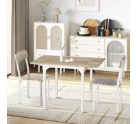 Conjuntos de comedor - Juegos de mesa - Conjuntos de muebles - Conjuntos de sillas - Mesa plegable - Fabricado con MDF y estructura de acero