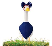 Conjuntos de Ropa para Ganso de Cemento,Celebración Patriótica del 250 Aniversario | Kit Bandana y Diadema para Estatua Ganso 43 y 58 cm, Patio, Césped, Jardín Trasero, Jardín, Patio Interior y Terra