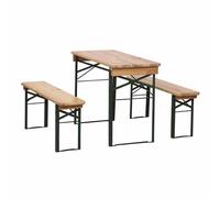 Conjuntos Tienda de Cerveza 110x50x70cm Plegable Marquesina 2 Bierbänke & 1