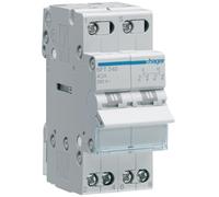 Hager Interruptor modular de cambio SFT240 2 polos 40A I-0-II común arriba