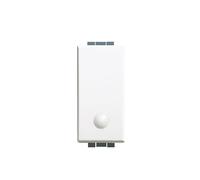 Conmutador 1 Módulo 16A Blanco, diseño elegante, ideal para controlar luces y dispositivos eléctricos en hogares y oficinas.