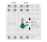 Conmutador automático de 110 V, 4 polos, para ATS Dual Power Cambio con protección manual y bajo voltaje blanco, 16 a 63 A, montaje en riel (4P 40 A 110 V)