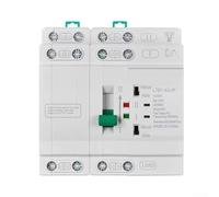 Conmutador automático de 110 V, 4 polos, para ATS Dual Power Cambio con protección manual y bajo voltaje blanco, 16 a 63 A, montaje en riel (4P 32 A 110 V)