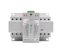 Conmutador automático de 63 A, doble potencia para generador, interruptor de red con protección contra sobrecarga, diseño ignífugo para alimentación ininterrumpida, adecuado para 2P/3P/4P (3P 63A 400V