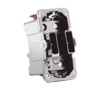 Conmutador BJC Rehabitat 16506, 2 polos, diseño ergonómico, para control de iluminación en espacios rehabilitados.