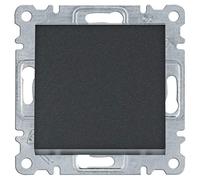 Conmutador cruzamiento Hager Lumina Intense WL0033 color Negro