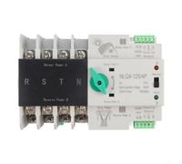 Conmutador de transferencia automática doble fuente de alimentación 4P 400V carril DIN para AT para inversor solar fotovoltaico y red - 25A 32A 63A Controlador de respaldo de conmutación rápida (25A)