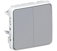 Conmutador doble estanco modular Legrand Plexo 069525 IP55