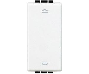 Conmutador doble persianasBticino N4027NLivingLight1 modulo Blanco