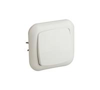 Conmutador empotrable blanco 6A, 250V, interruptor para instalación empotrada, diseño compacto y funcional