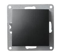Conmutador | ESTILO | Interruptor de luz 10A, interruptor de encendido y apagado de 250V empotrado, conexión de terminal de tornillo del interruptor basculante, negro mate