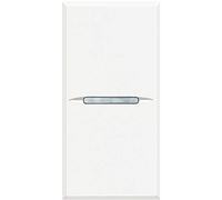 Conmutador estrecho Axial Bticino Axolute HD4003AN Blanco 1 modulo