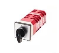 Conmutador general LW12-16/D49.6780.5 con 5 niveles, interruptor trifásico 16 A para AC 380 V y CC 220 V, para construcción robusta con contactos plateados para aplicaciones industriales de