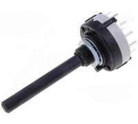 Conmutador rotativo 3 ctos. 4 posiciones 1a/30vdc eje de 6mm