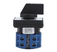 Conmutador Selector de Levas Plástico Ignífugo 48mm | 660V 20A potencia nominal, 2 posiciones ON-OFF, conexión estable, control eléctrico fiable