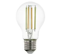 Eglo Bombilla LED connect.z E27 A60 – ZigBee, regulable, 6W 700 lm, control voz y app, transparente