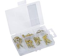 Connex DP8500104 - Surtido de ganchos de rosca, 42 piezas, varios ganchos, preclasificados en práctica caja de plástico, uso universal, juego de ganchos, caja surtida
