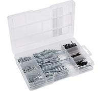 Connex DP8500127 - Surtido de clavos y peines, 490 piezas, en práctica caja de plástico, adecuado para casa, hobby y taller, caja surtida, caja surtida, DP8500127