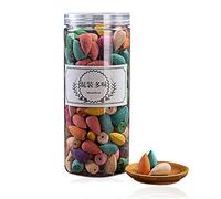 Conos de incienso de reflujo natural, 200 unidades, conos de incienso, conos de incienso naturales, aroma natural, para el hogar, cumpleaños, aniversario, regalo, mezcla