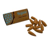 Conos de Incienso Reflujo Nag Champa Organic Song of India - Cajita de 12 conos