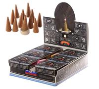 Conos de Incienso Satya Super Hit - Caja completa con 12 cajitas (120 conos) con porta inciensos pack aroma fragancia ambientador