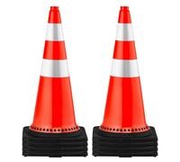 Conos de seguridad, conos de tráfico, 8 unidades, con reflectores naranjas de 30 pulgadas de alto, conos para señalización vial