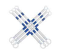 Conos De Tráfico Biela For Cono De Tráfico De 1,2-2 M Biela Reflectante For Conos De Aparcamiento De Plástico (10 Pcs)(White and blue,6Pcs)
