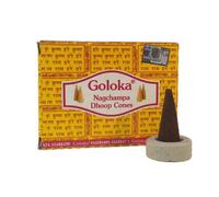 Conos Incienso Goloka amarillo 10 conos Nag Champa