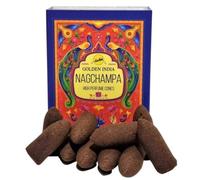 Conos Incienso Reflujo Nag Champa - Golden India - Paquetito de 12 conos