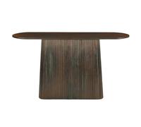 Consola de 140 cm de madera maciza marrón