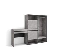 Consola entrada | mueble con cajón | 190x145x35 cm | recibidor | zapatero | vestidor abierto | estilo moderno | cemento
