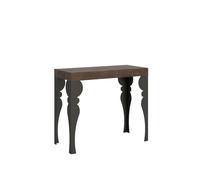 Consola extensible 90x40/196 cm Paxon Small Premium Estructura Nogal Antracita - Itamoby