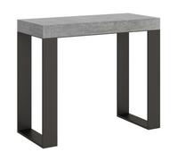 Consola Extensible 90x40/196 Cm Tecno Small Cemento Estructura Antracita