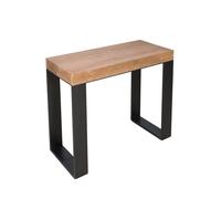 Consola extensible 90x40/290 cm Tecno Premium Abete Tinto estructura Antracita - Itamoby