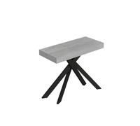 Consola extensible 90x40/300 cm Saki Premium patas cemento antracita - Itamoby