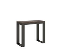 Consola extensible 90x40/300 cm Tecno Evolution Estructura Nogal Antracita - Itamoby