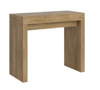 Consola Extensible De 12 Plazas En Madera Clara, De 40 A 300 Cm Ribo-soporte 2 Pies