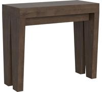 Consola extensible de 90x40/196 cm, modelo Spimbo Small, color Noce