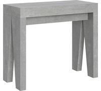 Consola extensible de 90x40/300 cm, color cemento, marca Naxy