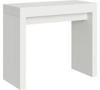 Consola extensible de 90x40/300 cm, color roble blanco, marca Roxell