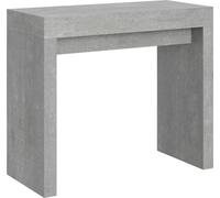Consola extensible de 90x40/300 cm, modelo Roxell, color cemento