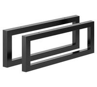 Consola para lavabo de 50 cm, color mate, acero, 2 unidades