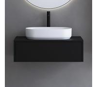 Consola para lavabo de estilo Art Deco, de 80 cm de ancho, con 1 cajón