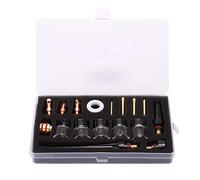 Consumibles de antorcha HaloVerde, boquilla de vidrio de 2 mm, para pistola de soldadura de argón WP-17/18 / 26, kit de reemplazo esencial, soldadura TIG profesional