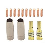 Consumibles de antorcha MIG 14AK de 14 piezas con soporte de boquilla de gas para un rendimiento fiable en entornos de taller (0,9 mm)