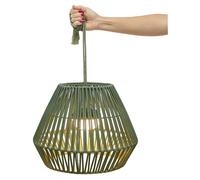 Conta Lámpara colgante de batería (9 W, Verde, Ø x Al: 40 x 30 cm, Blanco cálido)