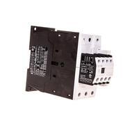 Contactador de potencia 40A, 3 polos, 24-27V DC, 2 contactos normalmente abiertos (NA) y 2 contactos normalmente cerrados (NC), modelo DILM40-22(RDC24), referencia 277812