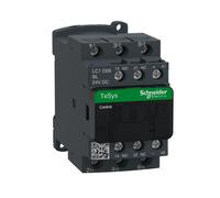 Contactor 3 polos no x3 contactos auxiliares no + nc 24vdc lc1d09bl
