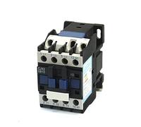 Contactor 9A trifásico, 3 polos, 1 N, 24 V CA, 36 V, 220 V, 380 V, 50 Hz/60 Hz, bobina de CA, relé de contactor, motor de arranque magnético, montaje en riel DIN de 35 mm.(24vac)
