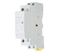Contactor AC 20A 24V/220V 50/60Hz, 2P 2NO Montaje en Riel DIN para Hogar, Automatización Industrial, Control de Luz y Motor, Relé de Potencia 24V Corriente